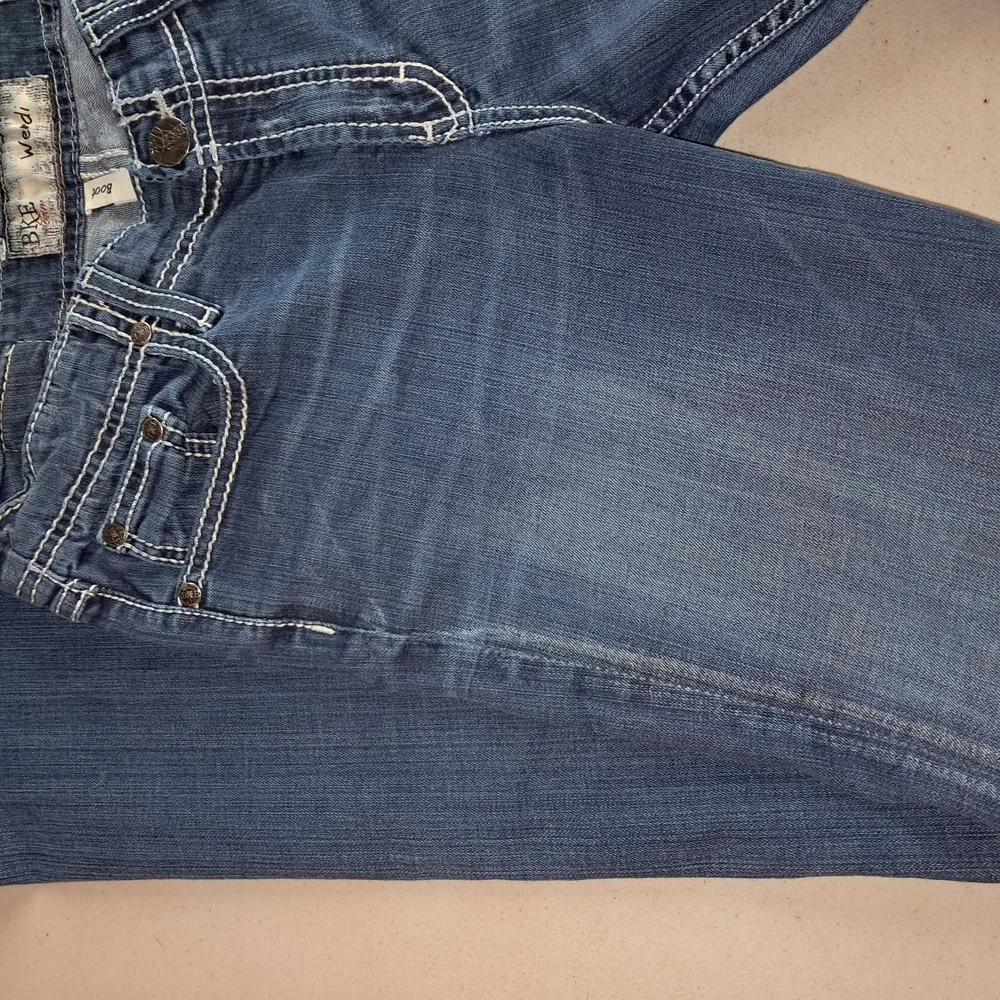 BKE Denim Wendi Boot Dark Blue Jeans Size 28R - Picture 3 of 12